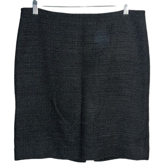Theory Frieda Black Tweed Wool Blend Pencil Skirt | Women’s Size 6 - Picture 1 of 8